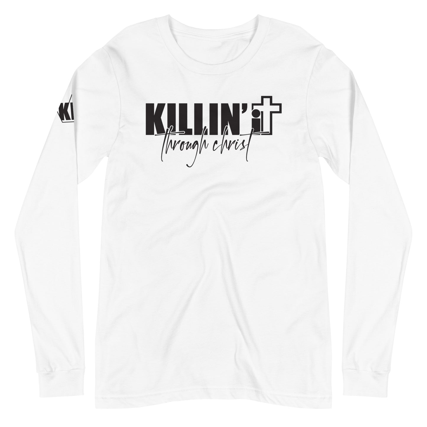 Killin It Through Christ Unisex Long Sleeve Tee