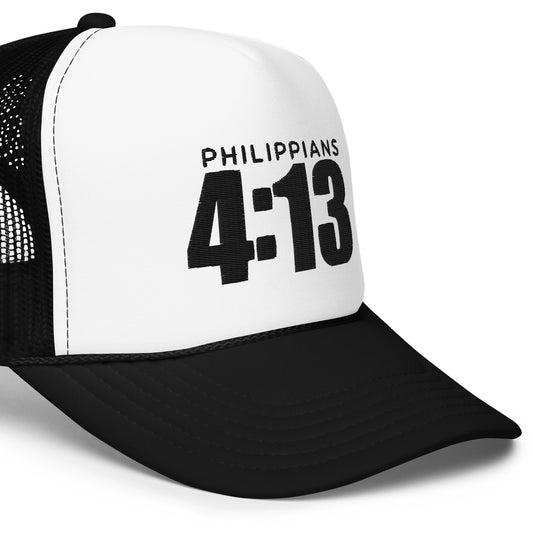 Philippians 4:13 Foam trucker hat