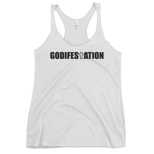 GODIFESTATION Double Sided Women's Racerback Tank